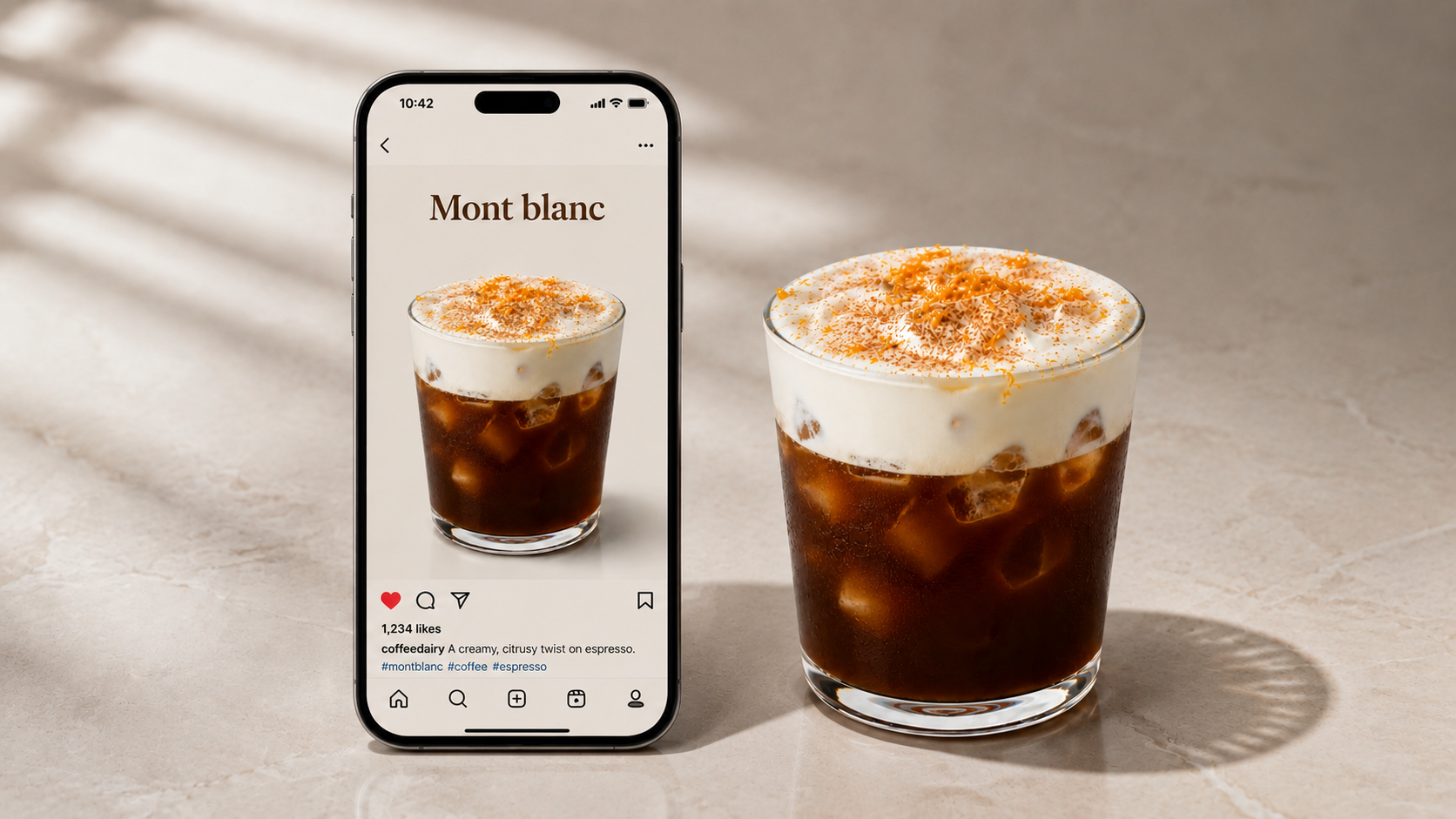 Mont Blanc phone vs real