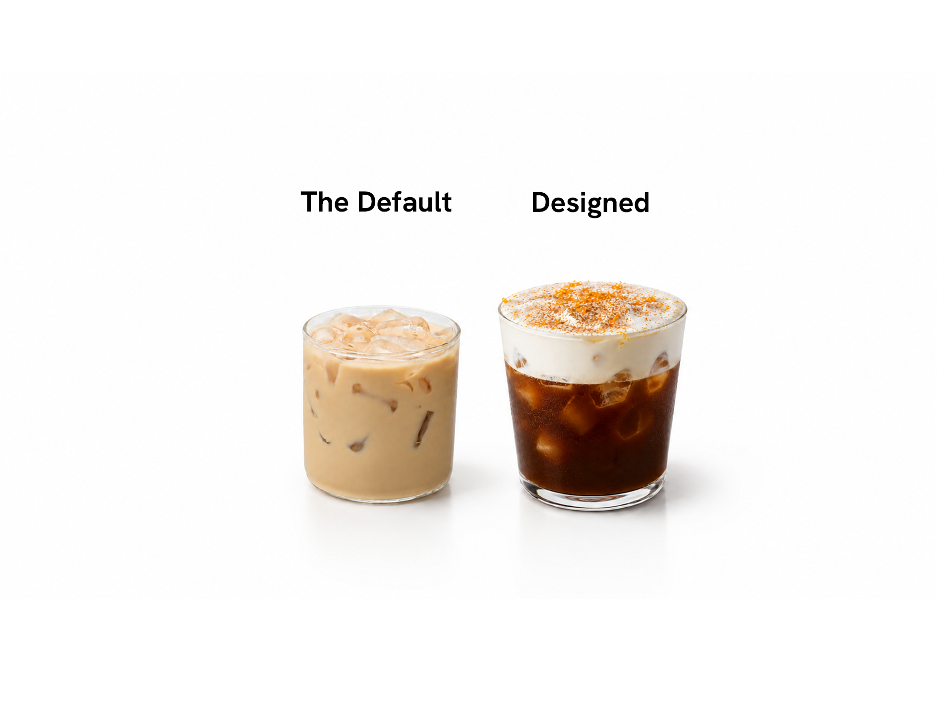 Regular vs Mont Blanc coffee